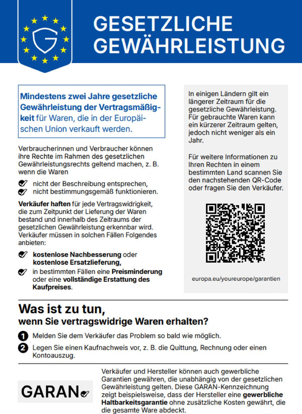 EU-Hinweis zur gesetzlichen Gewährleistung